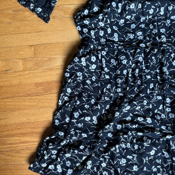 April Cornell Work Dress in Black and White in Size M/L - Picture 2 of 4